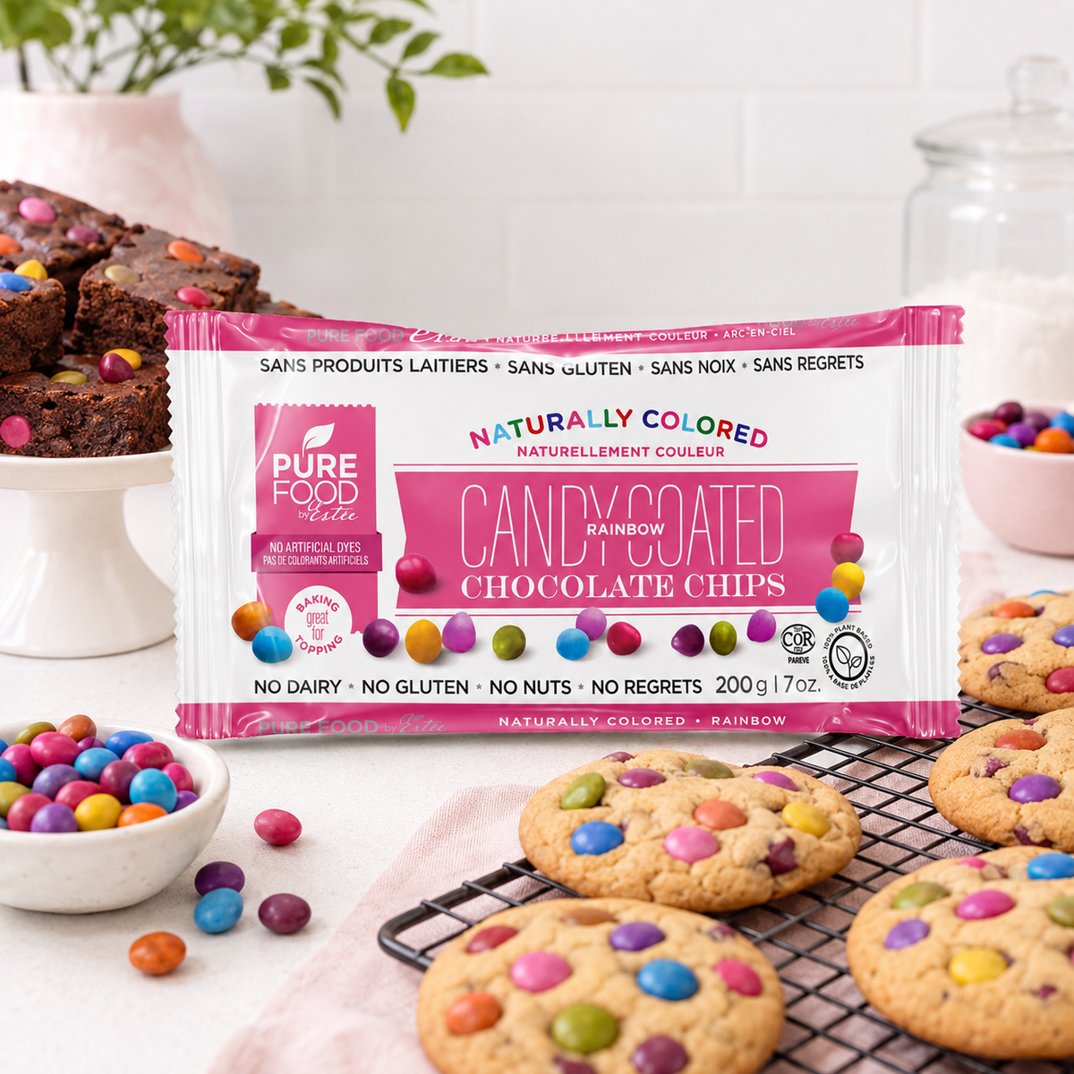 Rainbow Candy Coated Chocolate Chips