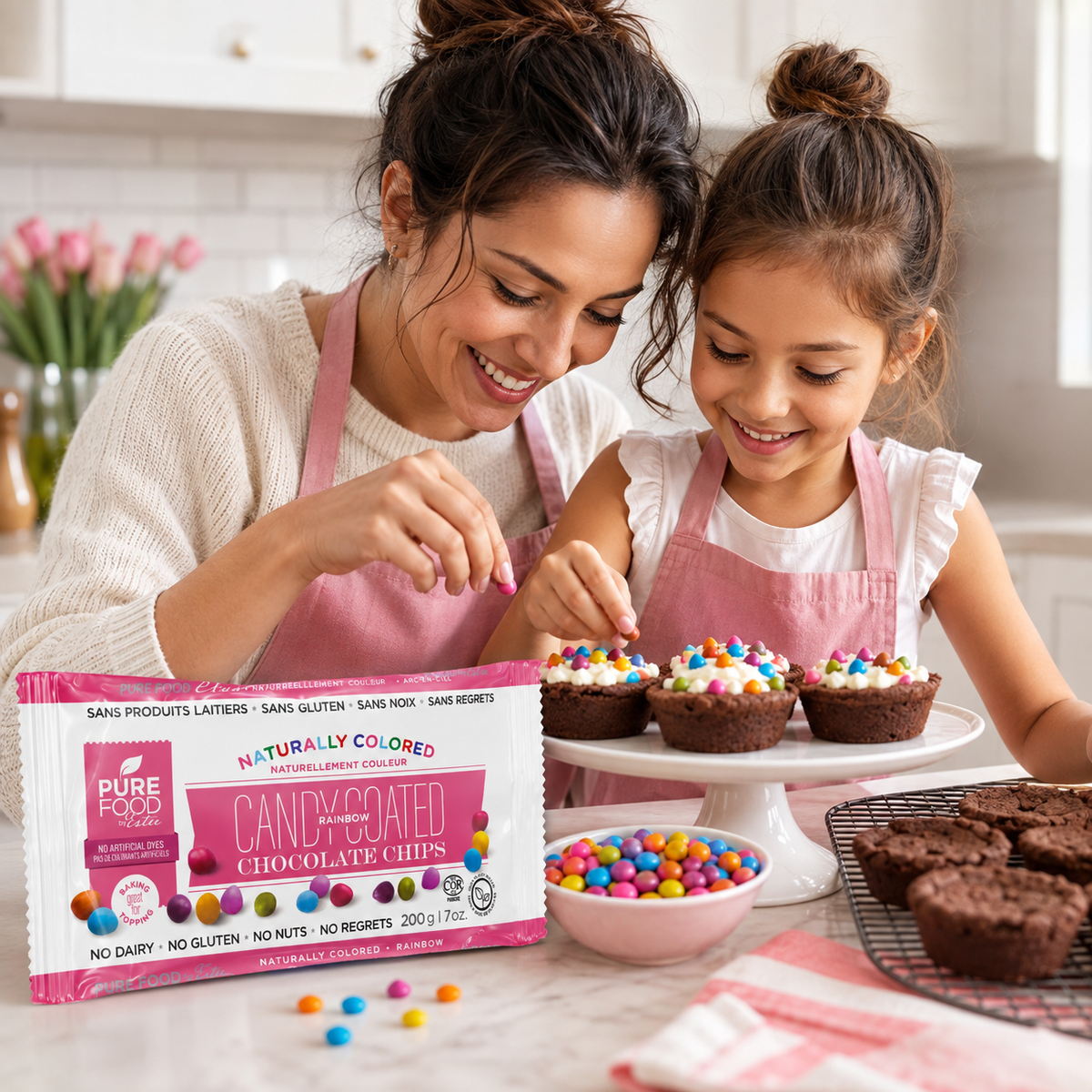 Rainbow Candy Coated Chocolate Chips