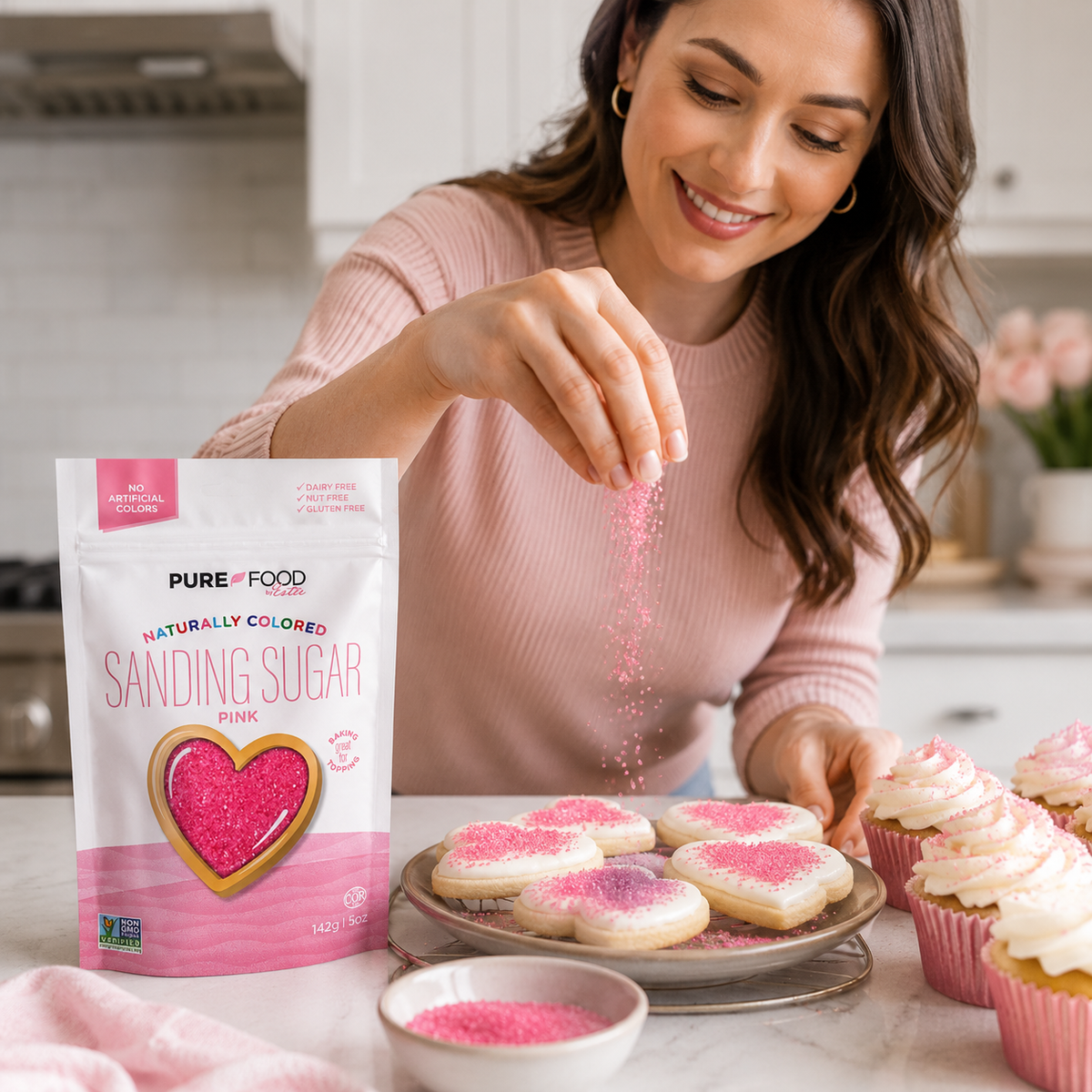 Pink Sanding Sugar