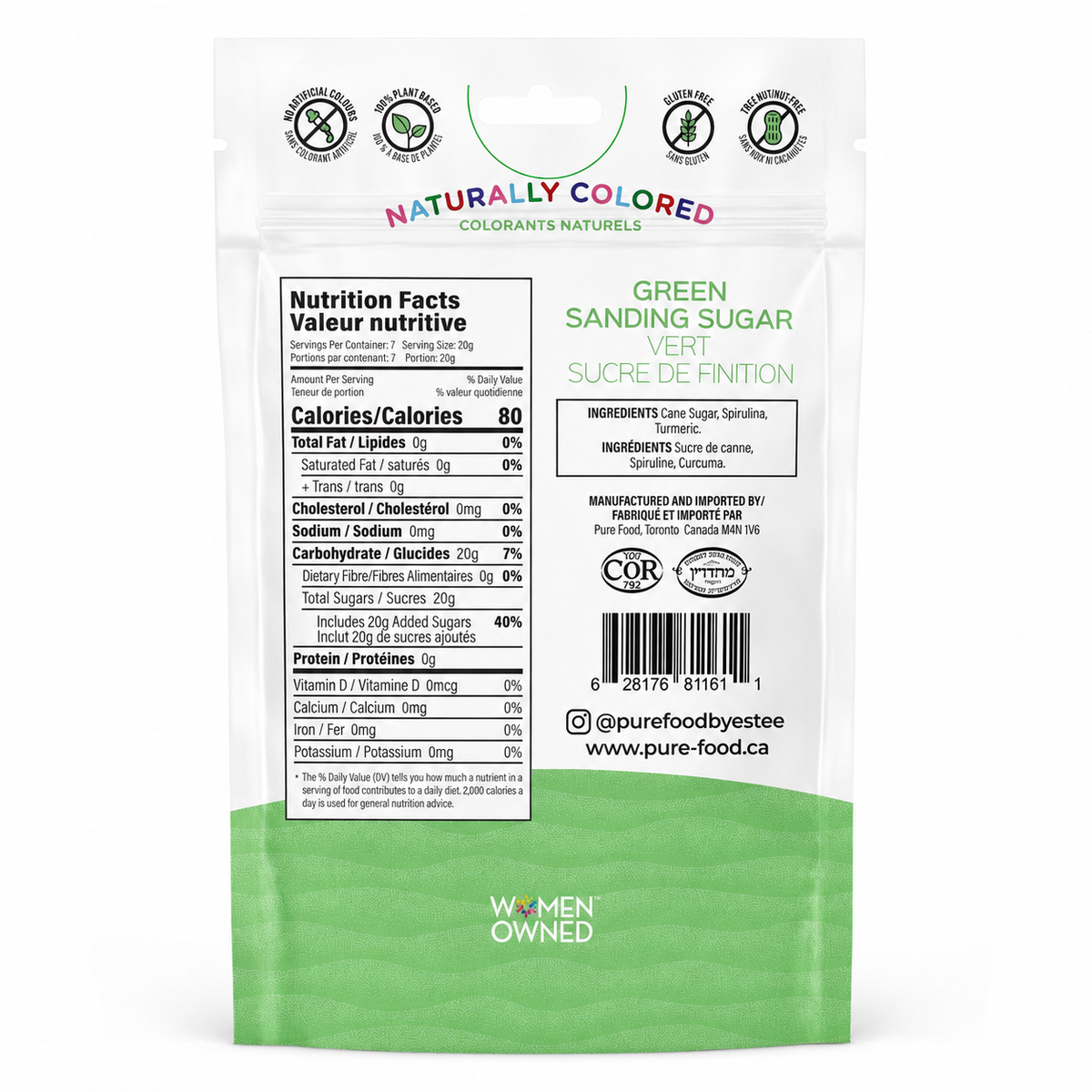 Green Sanding Sugar