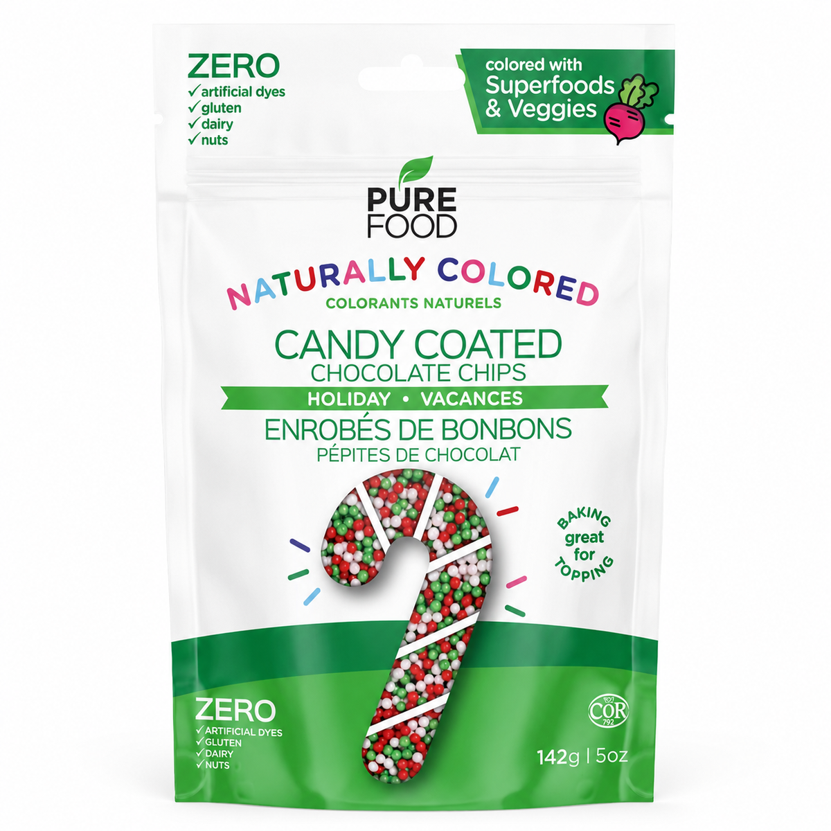 Holiday Candy Coated Mini Chocolate Chips Single (5 OZ)