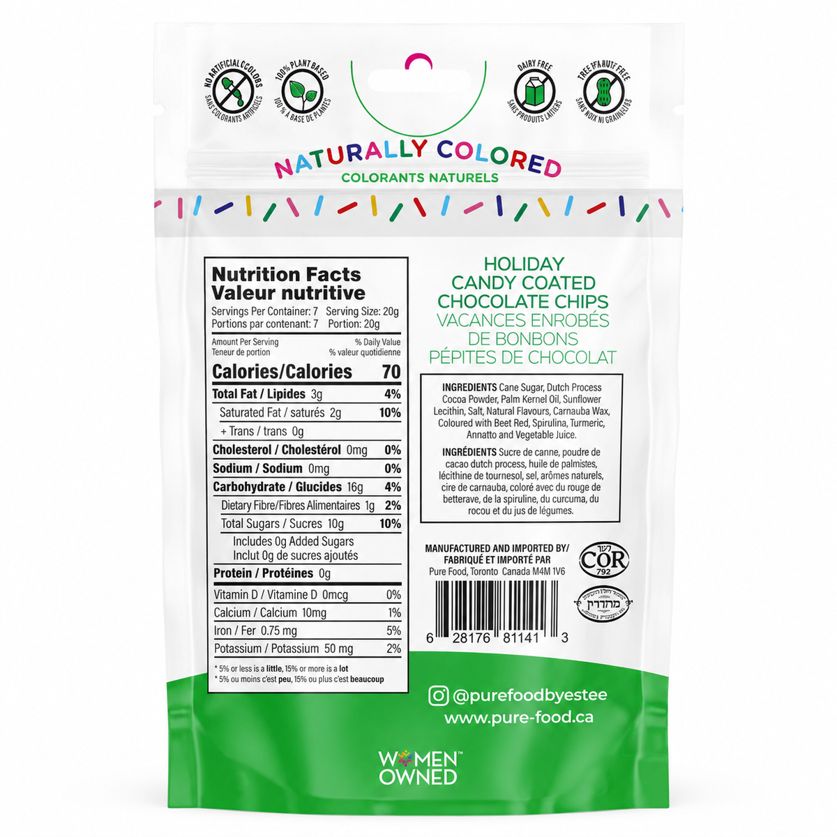 Holiday Candy Coated Mini Chocolate Chips