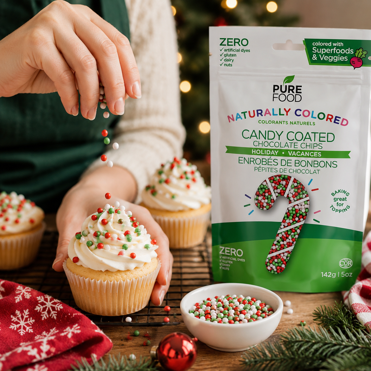 Holiday Candy Coated Mini Chocolate Chips