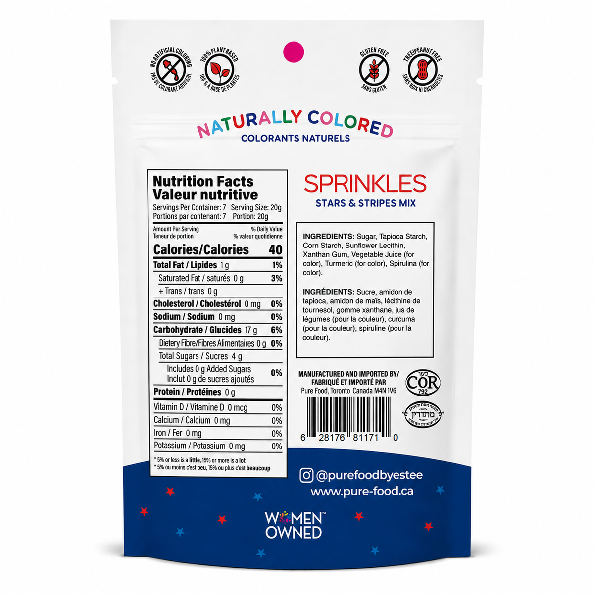 Stars and Stripes Sprinkles - USA Themed Sprinkles Mix