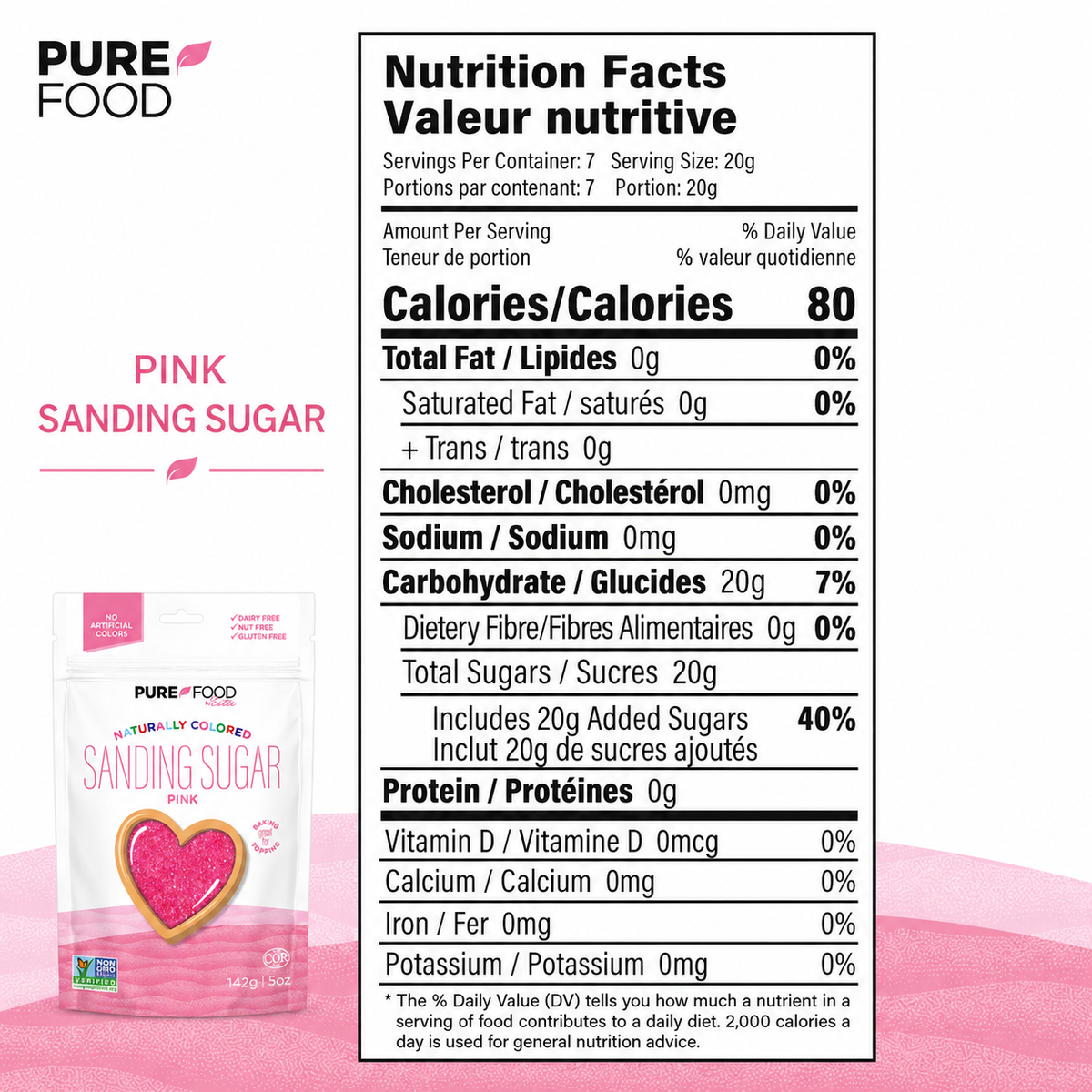 Pink Sanding Sugar