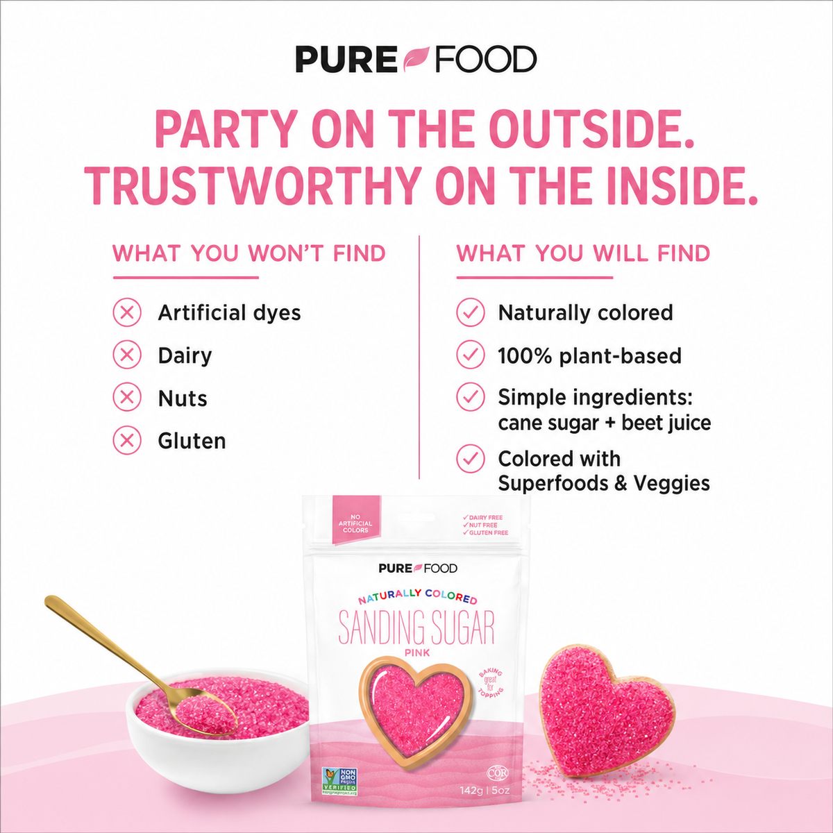 Pink Sanding Sugar