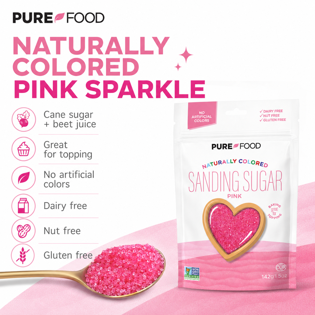 Pink Sanding Sugar