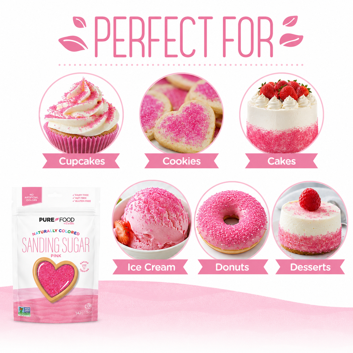 Pink Sanding Sugar