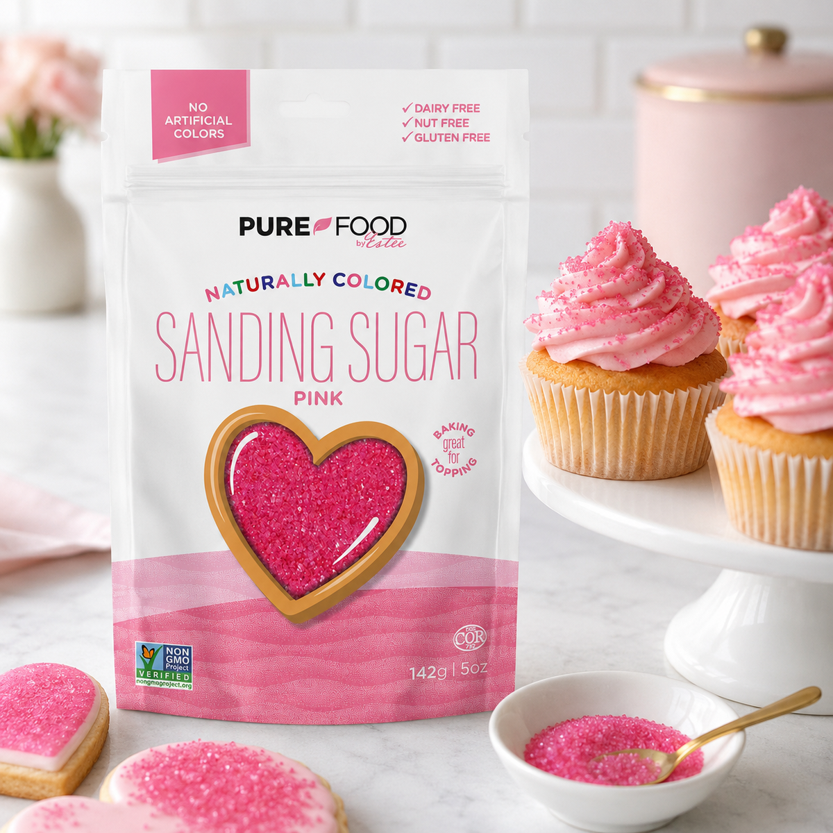 Pink Sanding Sugar