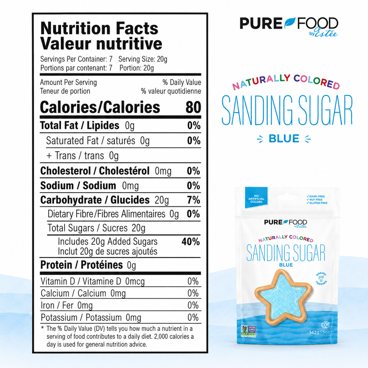 Blue Sanding Sugar