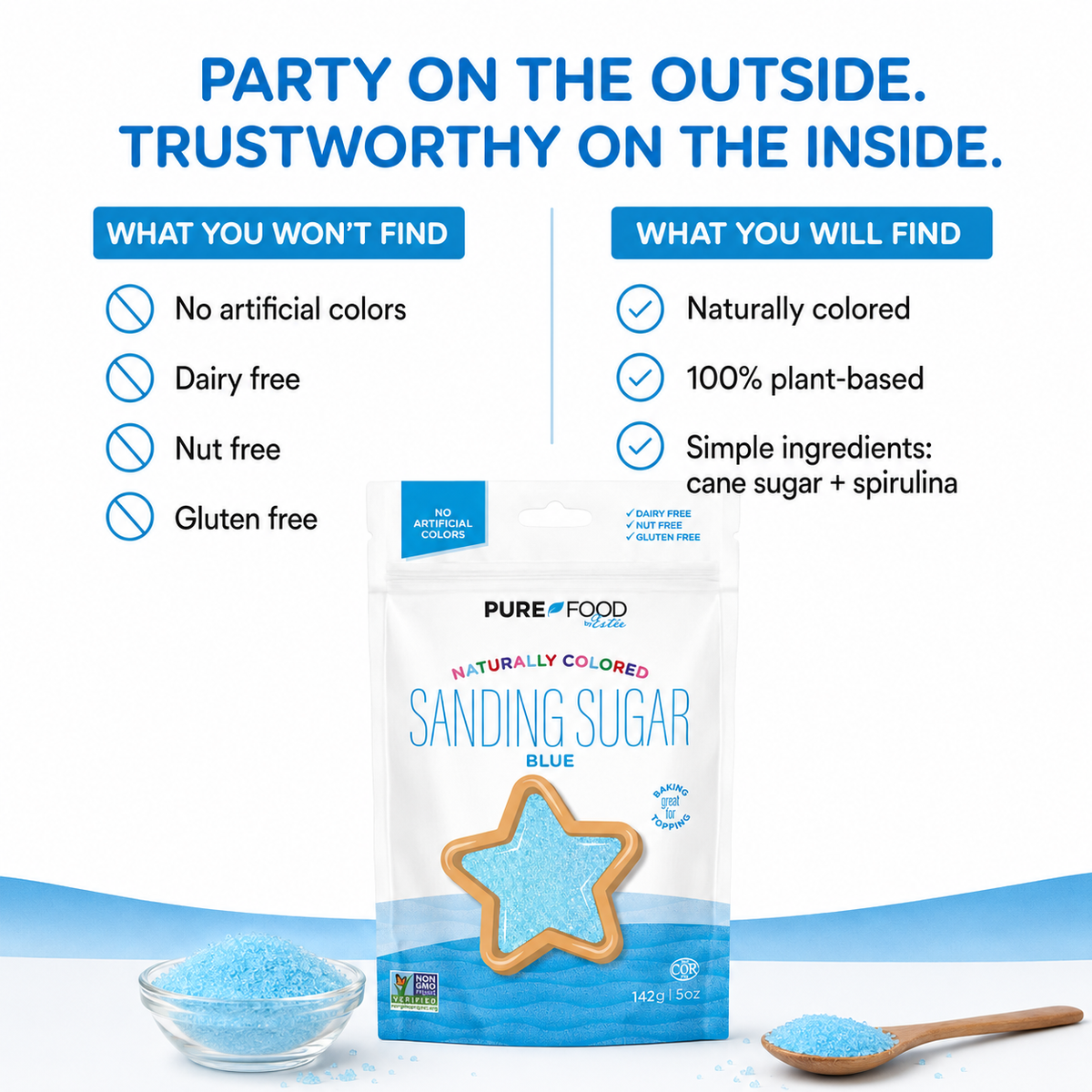 Blue Sanding Sugar