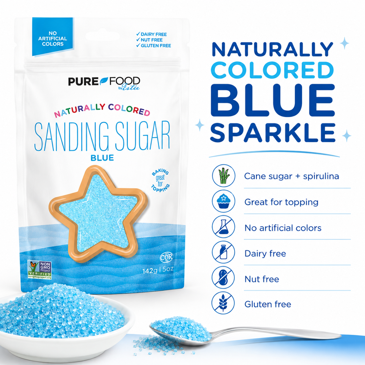Blue Sanding Sugar