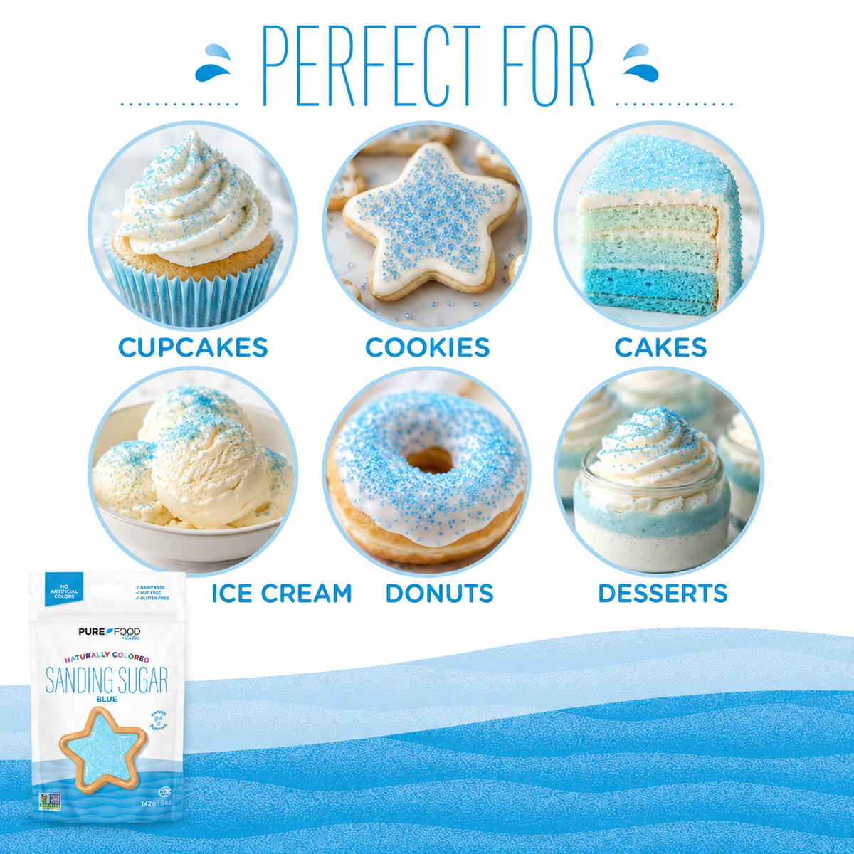 Blue Sanding Sugar