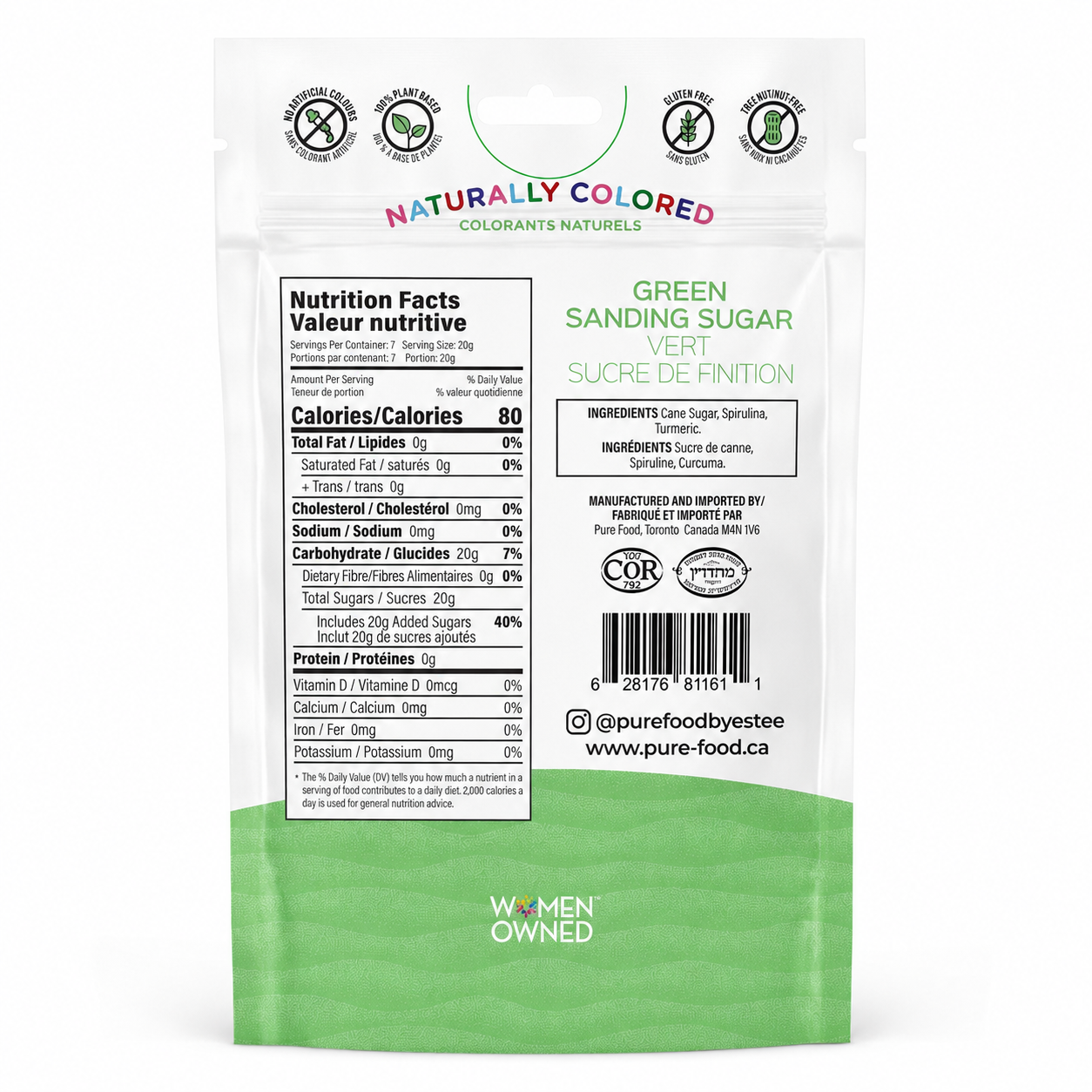 Green Sanding Sugar
