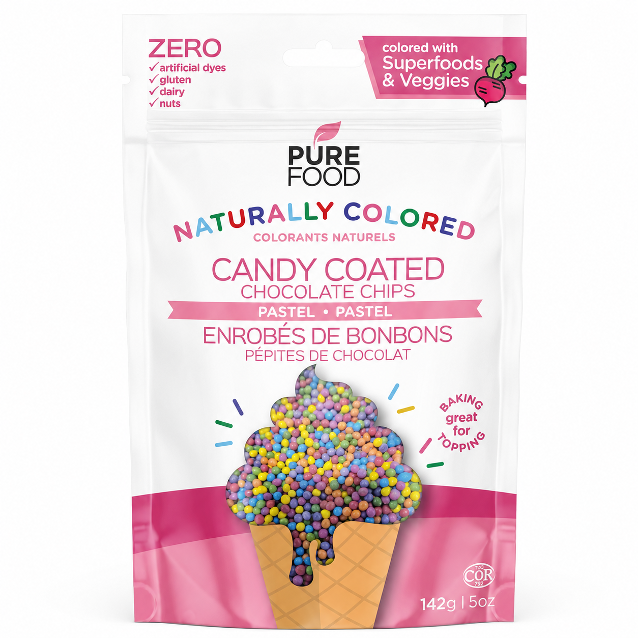 Pastel Candy Coated Mini Chocolate Chips