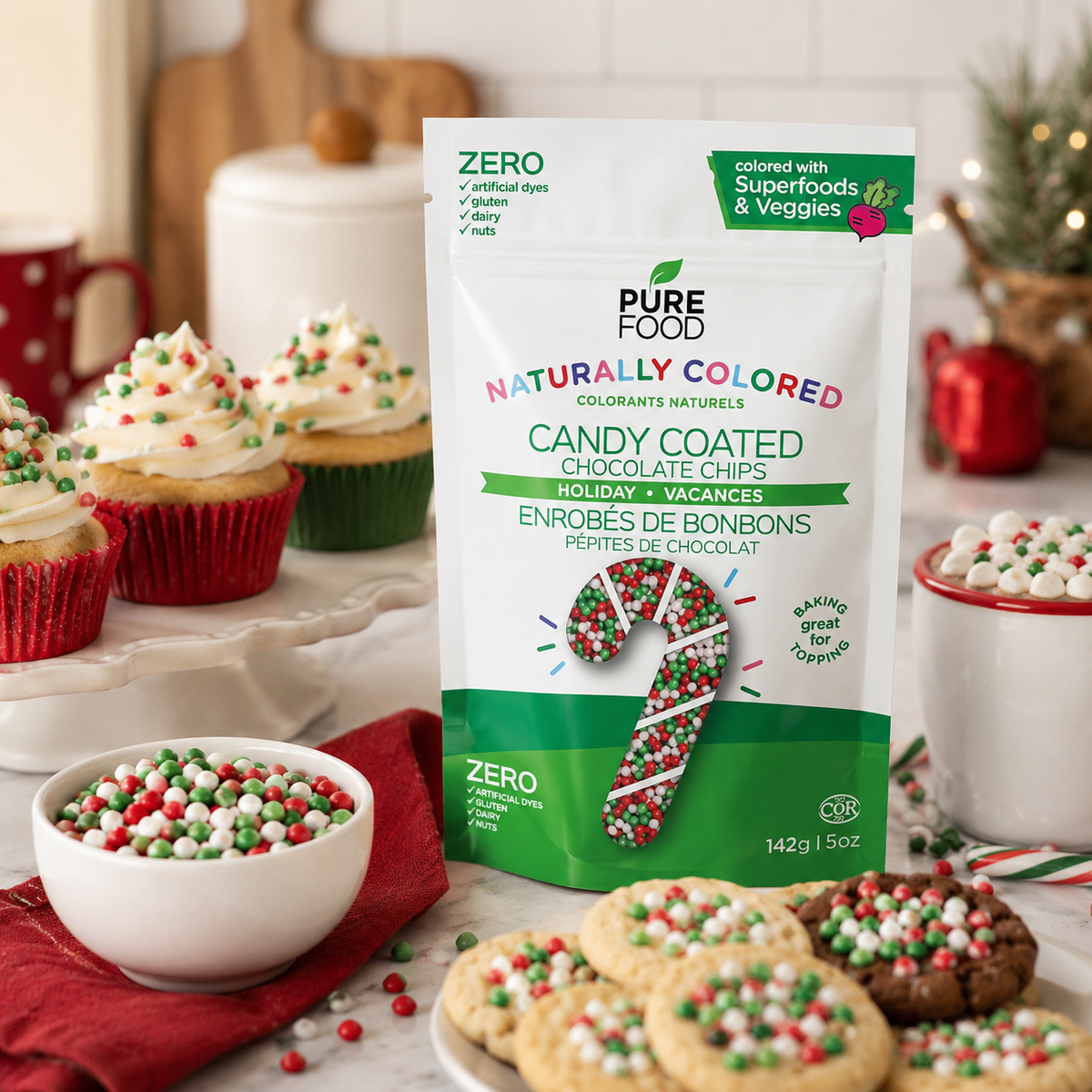Holiday Candy Coated Mini Chocolate Chips