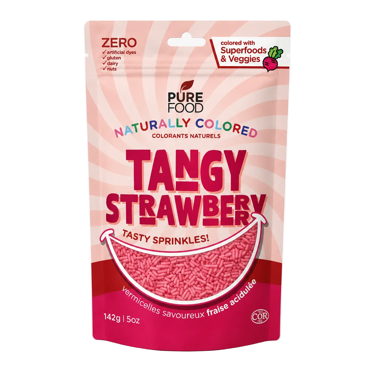 Strawberry Sprinkles - 12 Pack Case (12X5 OZ)
