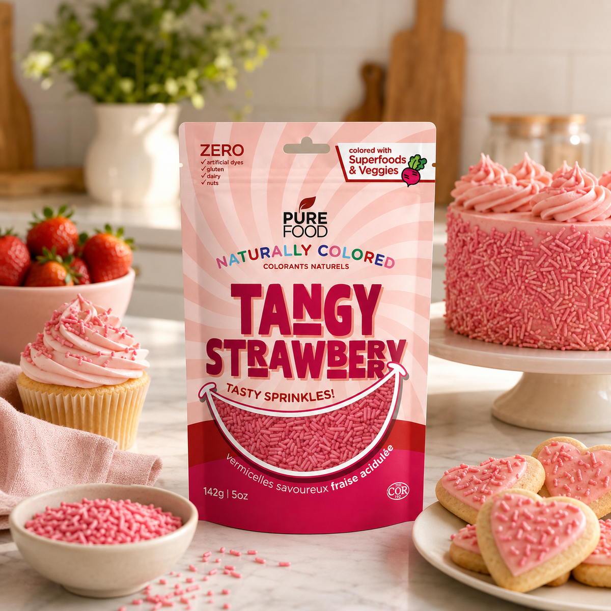 Strawberry Sprinkles - 12 Pack Case (12X5 OZ)