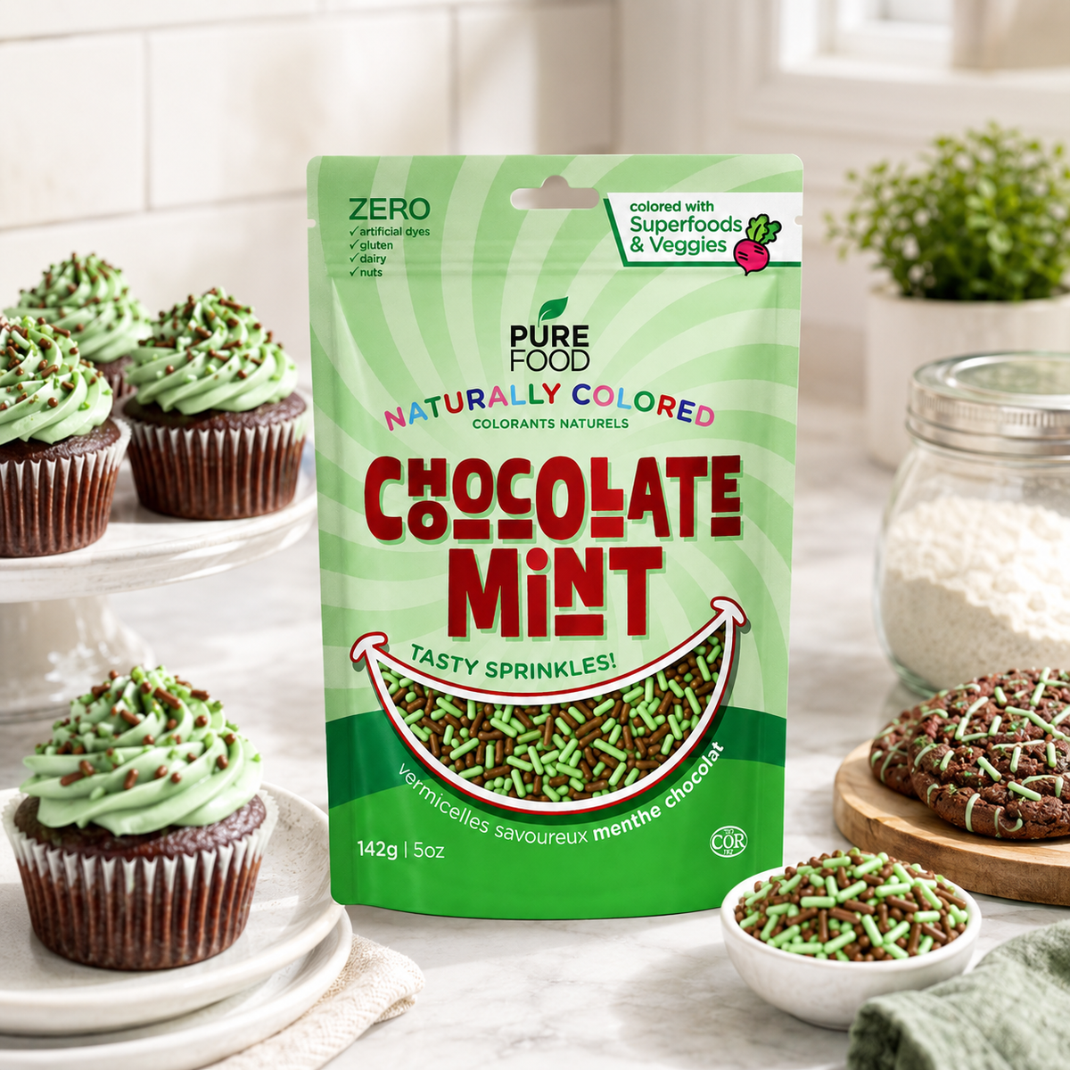Chocolate Mint Jimmies
